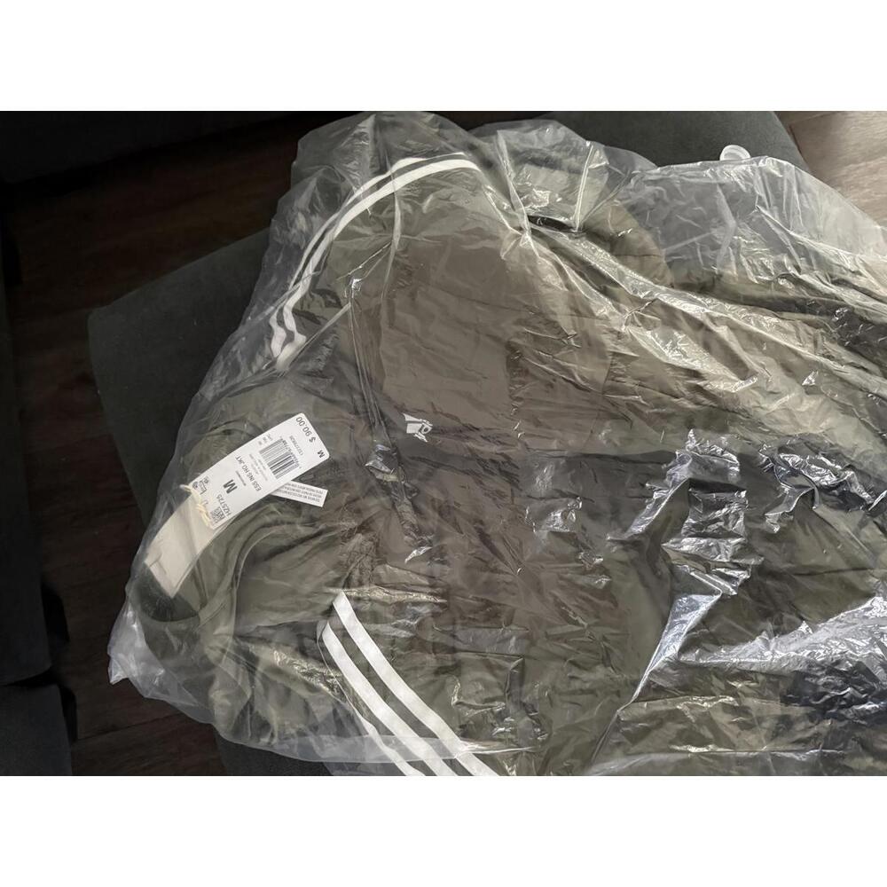 Adidas Essential Insulated Men’s Full Zip Hooded Hoodie Olive Green Jacket M